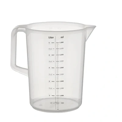 Abbildung von APS Messbecher, transparent, geschlossener Griff, Maße (Ø x H): 20 25,5 cm, 5 Liter