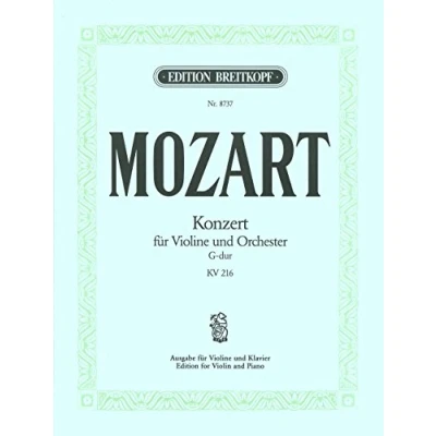 Abbildung von Violinkonzert G dur KV 216 Breitkopf Urtext Ausgabe für Violine und Klavier (EB 8737)