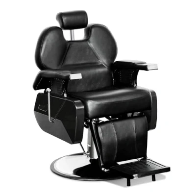 Abbildung von Barberpub Stuhl hydraulischer Friseurstuhl Friseursessel 2687BK, 150 Kippbar, 13 cm höhenverstellbar