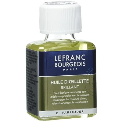 Abbildung von Lefranc &amp; Bourgeois Malmittel, Mohnöl für Ölfarben in 75 ml Flasche
