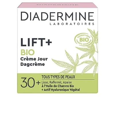 Abbildung von Diadermine Lift+ Bio Anti Aging Gesichtscreme glatt, strafft und beruhigt 99% Inhaltsstoffe natürlichen Ursprungs Gesichtspflege Pflege zertifiziert 50 ml
