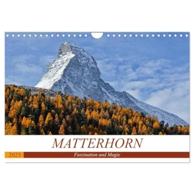 Abbildung von MATTERHORN. Faszination und Magie (Wandkalender 2025 DIN A4 quer), CALVENDO Monatskalender: MATTERHORN...Der Berg der Berge. Das Wahrzeichen von Zermatt.