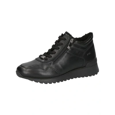 Abbildung von CAPRICE Damen Sneaker flach aus Leder Wasserabweisend, Schwarz (Black Nappa), 40 EU