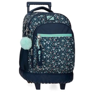 Abbildung von Pepe Jeans Alenka Rucksack Compact 2 Räder, blau, 32 x 43 21 cm, Polyester, 28,9 l, Kompakter mit Rädern
