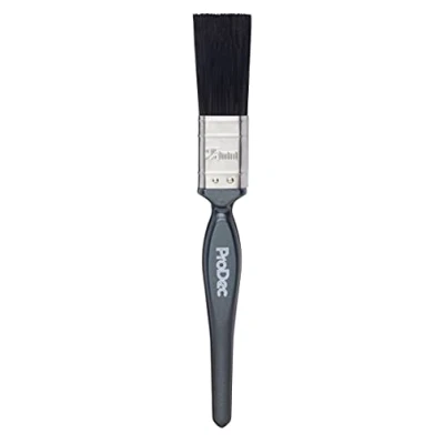 Abbildung von ProDec 25 mm Trade Pro Profi Pinsel mit gemischten Borsten für glattes Finish beim Streichen Dispersions , Glanz und Satinfarben auf Wänden, Decken, Holz Metall