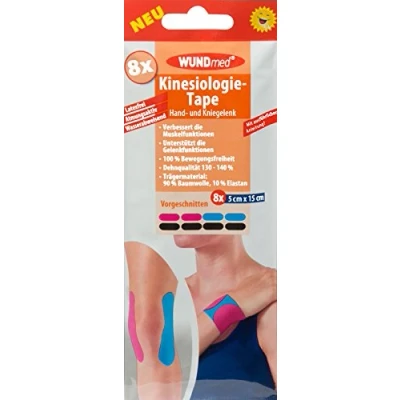 Abbildung von Kinesiologie Tape 5x15 cm Hand +Kniegel 8 St