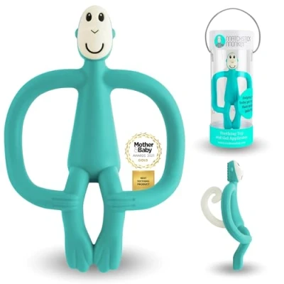 Abbildung von Matchstick Monkey Beißring / Zahnungshilfe Beißspielzeug für wundes Zahnfleisch Affe Original