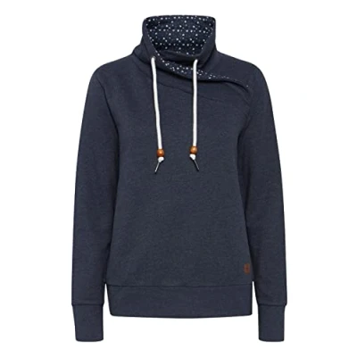 Abbildung von Oxmo Udine Sweatshirt, Damen, Größe: Large, Total eclipse melange