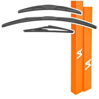 Abbildung von VIA ALBION® Wischerblätter für: Nissan Qashqai [ MK2 / J11] 2014 2020 Ersatzwischer vorne und hinten