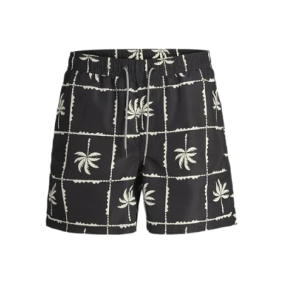 Abbildung von JACK&amp;JONES PLUS Herren JPSTFIJI JJSWIM OCEANDAY SS24 LY PLS Badeshorts, Black, 46