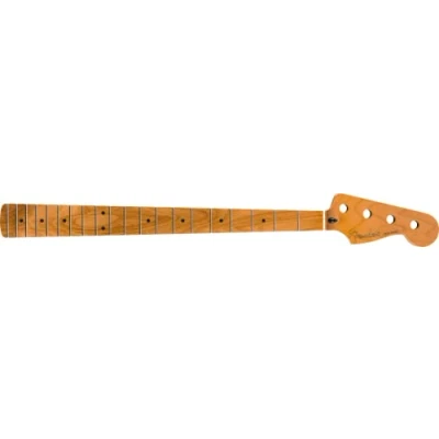 Abbildung von Fender Jazz Basshals aus geröstetem Maple, 20 mittelgroße Jumbo Bünde, 9,5 Zoll, Ahorn, C Form