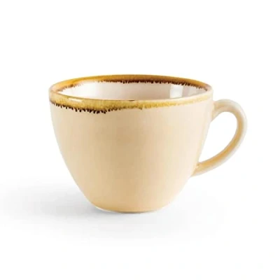 Abbildung von Olympia Kiln Cappuccino Kaffeetasse Sandstein 230ml / 8oz (6er Pack), Sandsteinfarbenes Porzellan, Mikrowellen Spülmaschinenfest, Passend für Untertassen: GP331, GP347, GP363, GP479 GP330