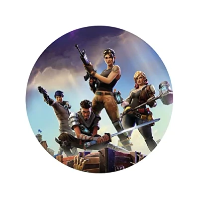 Abbildung von Tortenaufleger Fortnite 2, rund 20cm Fondantpapier PREMIUM