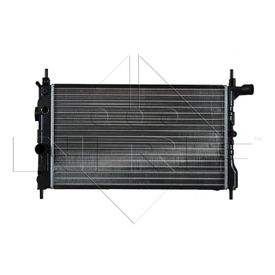 Abbildung von NRF 54682 Kühler, Motorkühlung Aluminium 525 322 23 Kühlrippen mechanisch gefügt OPEL: Kadett E CC, Limousine, Cabrio