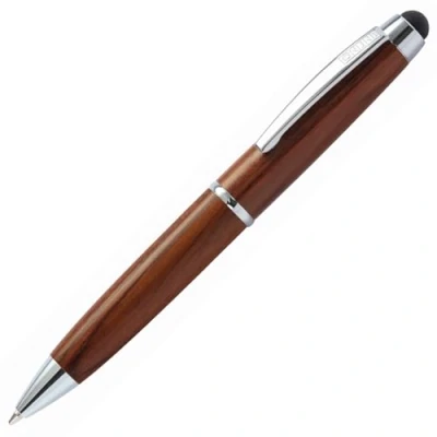 Abbildung von Online Drehkugelschreiber Mini Wood Stylus Rosewood, aus Holz, Minimine, Strichstärke M, schwarzschreibend, Tip, 32014/3D