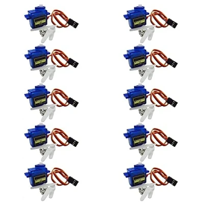Abbildung von Fasizi 10 x SG90 Mini Micro Servo, analog, 9 g, für ferngesteuerten Flugzeug Hubschrauber