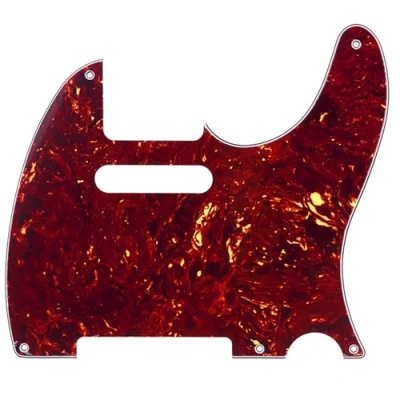 Abbildung von Musiclily 5 Löcher Vintage Tele Pickguard Gitarren Schlagbrett für Fender American/Mexican Telecaster E Gitarre, 4 lagig Tortoise