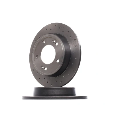 Abbildung von BREMBO XTRA LINE 08.C172.2X Bremsscheibe 262 10 5 voll, gelocht beschichtet mit Schrauben HYUNDAI: i30 II Schrägheck, Veloster, Kombi