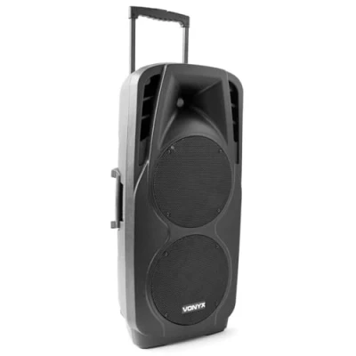 Abbildung von VONYX SPX PA9210 Akku Bluetooth Partybox, 1000 Watt mobiler Lautsprecher Trolley, Musikbox, Karaoke Anlage, Aktivlautsprecher mit 5 Band Equalizer, für Unterwegs, Zuhause, Strand oder kleine Partys