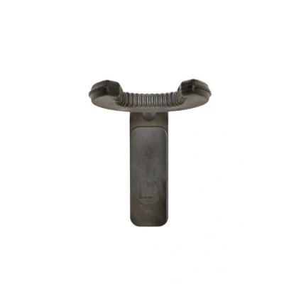 Abbildung von D&amp;A WH 0101 Wandaufhänger für Gitarren mit bis zu 5,1 cm Hals, Weiß/Chrom Grip Schwarz