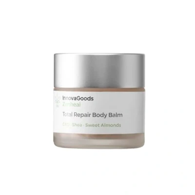 Abbildung von InnovaGoods Body Repair Balsam 50ml mit CBD, Sheabutter, Süßmandelöl, Ringelblume, Boswellia &amp; Vitamin E, CBD regeneriert, spendet Feuchtigkeit und beruhigt die Haut