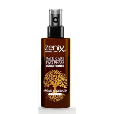 Abbildung von Zenix Two Phase Argan &amp; Keratin Leave In Conditioner Sprühkur 250ml I 2 Phasen Feuchtigkeitsspray Haarpflege Spray ohne Ausspülen für beschädigtes strapaziertes Haar Kur