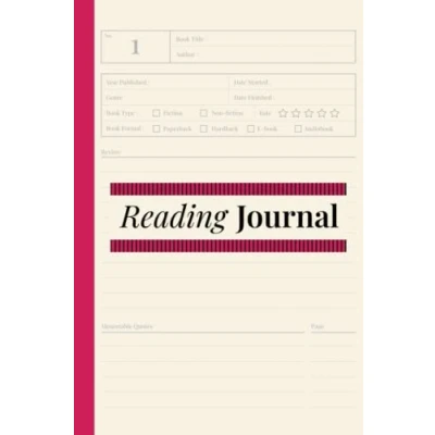 Abbildung von Reading Journal: Record and Review 100 Books, Tracker, Log Journal for Book Lovers with Ruby Red Cover