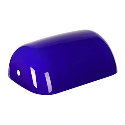Abbildung von Newrays Ersatzglas Bankers Lampenschirmabdeckung für Schreibtischlampe (Blau)
