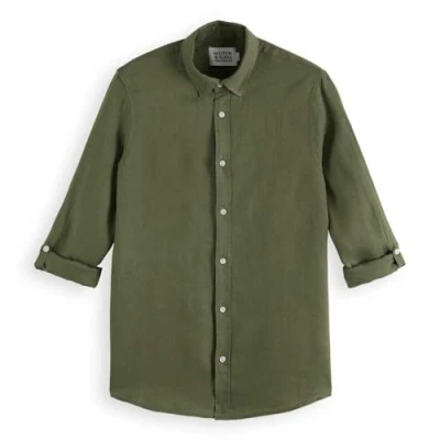 Abbildung von Scotch &amp; Soda Seasonal CORE Regular FIT Shirt Hemd, Herren, Größe: Medium, Green
