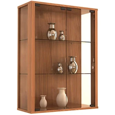 Abbildung von VCM Hängevitrine Wandvitrine Glasvitrine Glas Udina (1 St)