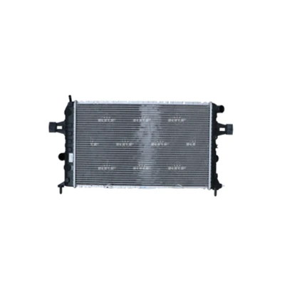 Abbildung von NRF EASY FIT 58177 Kühler, Motorkühlung Aluminium 600 366 42 mit Gummitülle Kühlrippen gelötet OPEL: Astra G CC, Zafira A, Caravan