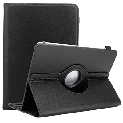 Abbildung von Cadorabo Hülle kompatibel mit Lenovo Tab M10 (TB X505F) Nicht für HD, FHD, FHD Plus, HD2 Tablethülle 360 Design aus Premium Kunst Leder Flip Cover in Schwarz