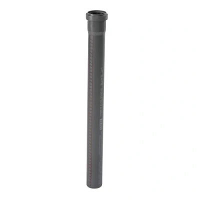 Abbildung von HT Safe rør 50X1500mm m. muf Hurtigere og nemmere montering med de nye patenterede tætningsringe bestående af 3 læber.