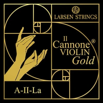 Abbildung von Larsen Violin Saiten Il CANNONE Gold A Soloist Aluminium gerollt