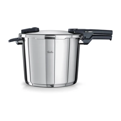 Abbildung von Fissler Vitaquick / Schnellkochtopf (10 L, Ø 26 cm) Edelstahl Dampfkochtopf, 2 Garstufen, Made in Germany Induktion