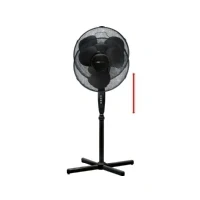 Abbildung von Clatronic VL 3603 S, Haushaltslüfter ohne Lamellen, Schwarz, Flur, Metall, 40 cm, Tasten