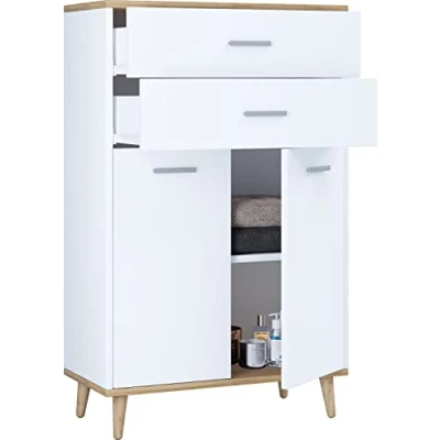 Abbildung von VCM Kommode Holz Highboard Schublade Lindas