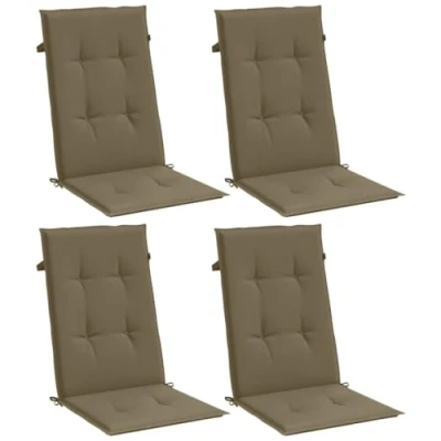 Abbildung von vidaXL Hochlehner Auflagen 4 STK. Melange Taupe 120x50x4 cm Stoff