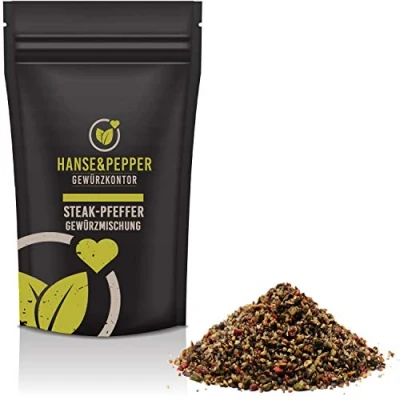 Abbildung von 500g Steakpfeffer Gewürz Steak Pfeffer Gourmet Qualität Steakgewürz Grill BBQ Gewürzmischung Grillgewürz natürlich vom Hanse&amp;Pepper Gewürze
