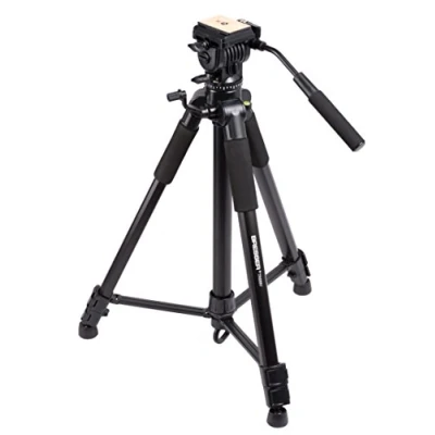 Abbildung von BRESSER TR 688V Videostativ mit 2 Wege Neiger 170cm hoch Einbeinstativ