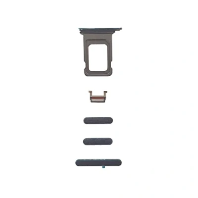 Abbildung von Smartex® Schwarz Taste + SIM Karten Halter kompatibel mit iPhone 11 Pro