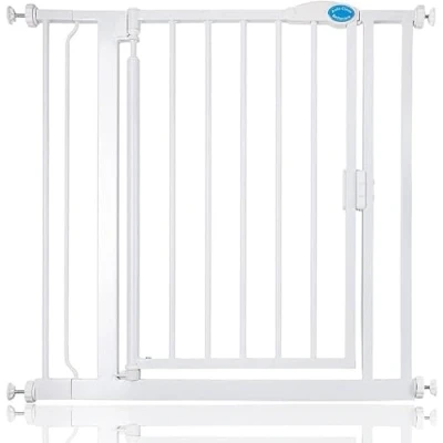 Abbildung von Bettacare Automatisch Schließendes Treppengitter, 82.2cm 89.2cm, Weiß, Druckmontage Sicherheitsgitter, Babygitter, Sicherheitsschranke für Türen, Flure und Räume