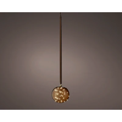 Abbildung von Lumineo LED Kugel braun/warmes weiss 20cm