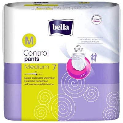 Abbildung von bella Control Pants weiß Medium 7 Stück