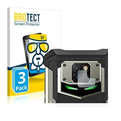 Abbildung von BROTECT Schutzglas für Doogee S88 Plus (NUR Kameraschutz) (3 Stück) Schutzfolie Panzer Folie Glas [Extrem Kratzfest 9H, Anti Fingerprint,