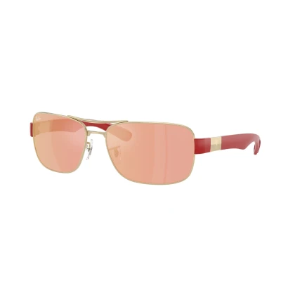 Abbildung von Ray Ban Unisex RB3763M F1216Q Gläser SONNENBRILLEN Metall Silber Braun Quadratisch Normal