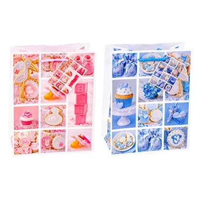 Abbildung von TSI Geschenktüten BABY, 12er Packung, Größe: Mittel (HxBxT 23 x 18 10 cm), Art. Nr. 85014