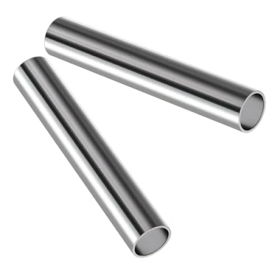 Abbildung von KWOKWEI Edelstahl Rundrohr Ø25mm(1&quot;) 2 Stück Konstruktionsrohr, Geschliffen V2A Länge 300mm, Rostfrei Geländer Rohr für Industrie Maschinenpark
