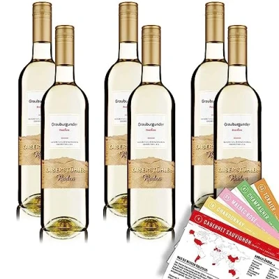 Abbildung von Kaiserstühler Grauburgunder, trocken, sortenreines Weinpaket + VINOX Winecards (6x0,75l)