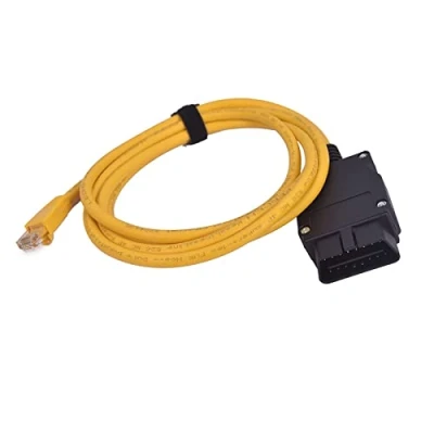 Abbildung von AntiBreak Ethernet enet obd2 Kabel rj45 E SYS Adapter 2M Compatible f Serie BMW